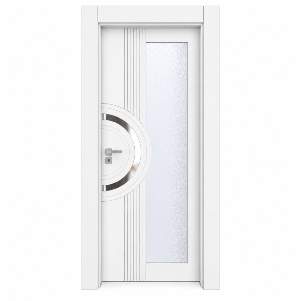 BY-6003V Porte intérieure Laqué Vitrée
